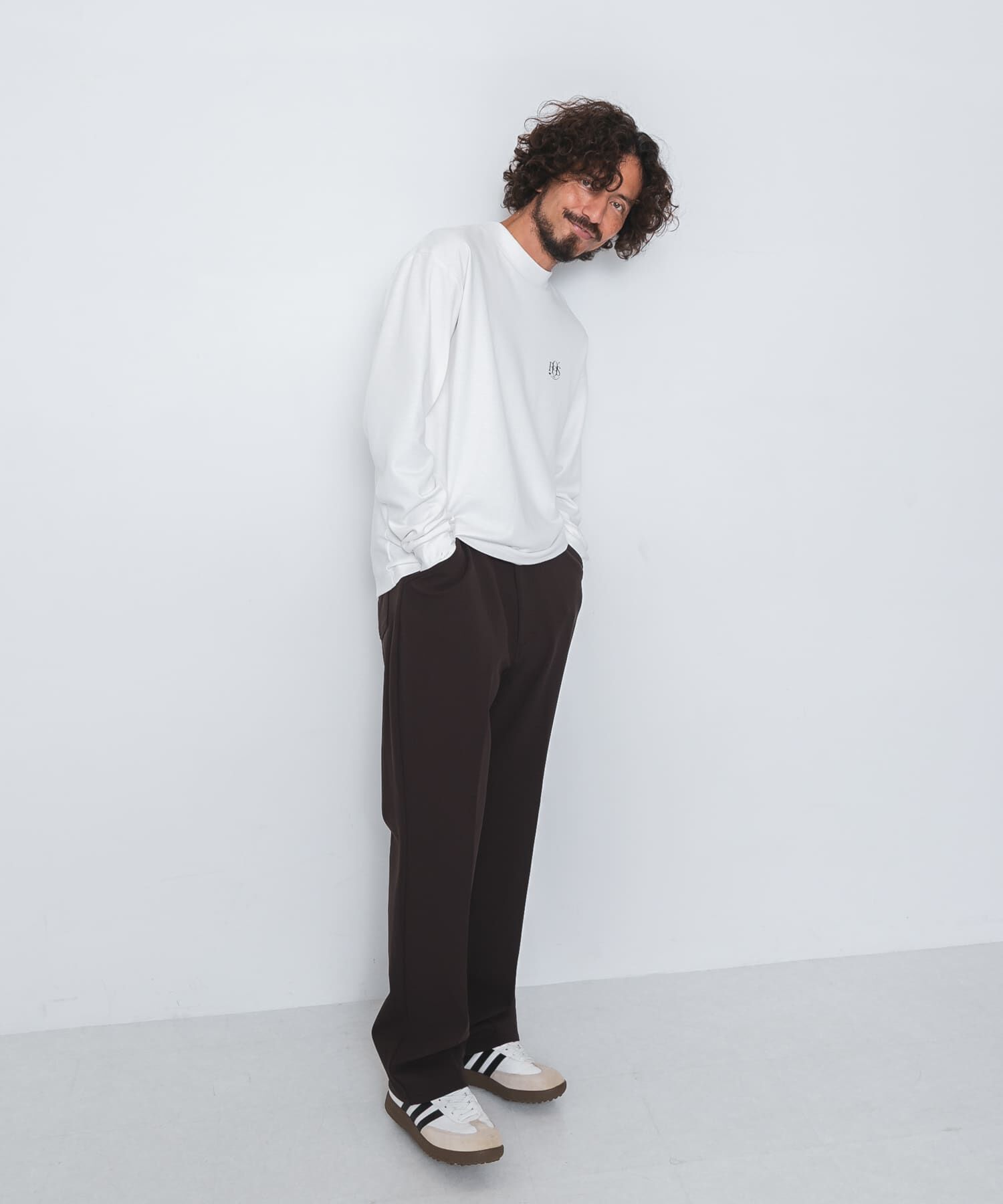 Sonny Label 「OOPS　機能付きモックネックロングTシャツ」|Tシャツ・カットソー|