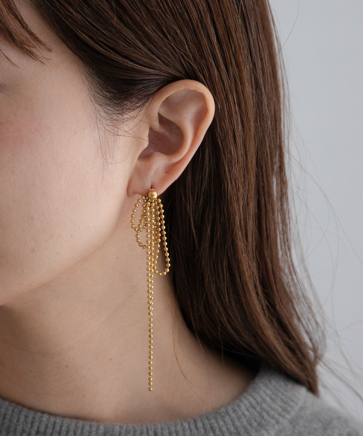 Sonny Label 「ステンレススウィングボールチェーンピアス」|ピアス|