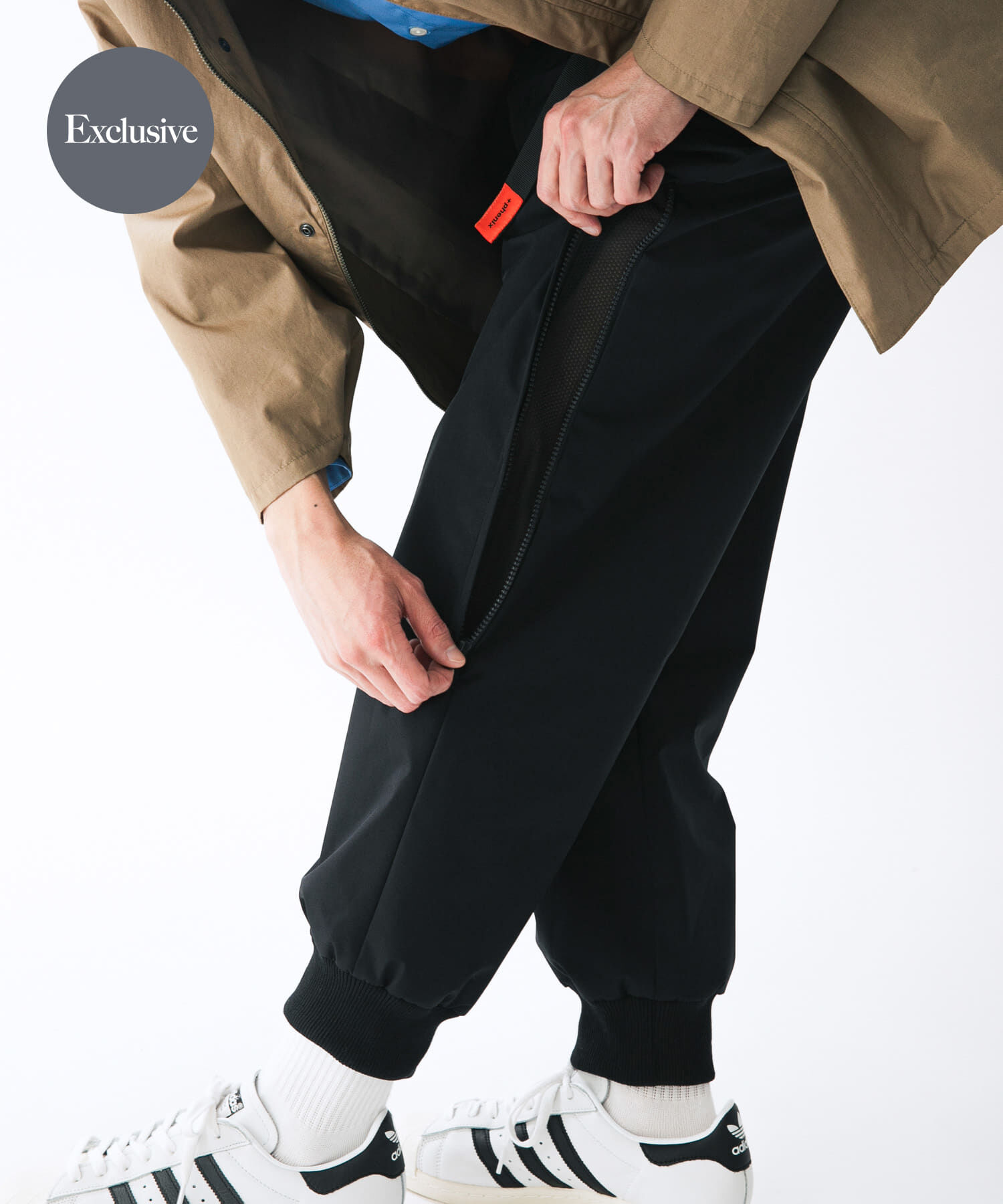URBAN RESEARCH ROSSO「『別注』+phenix　WINDSTOPPER by GORE-TEX LABS リブジョガーパンツ」|その他|ブラック