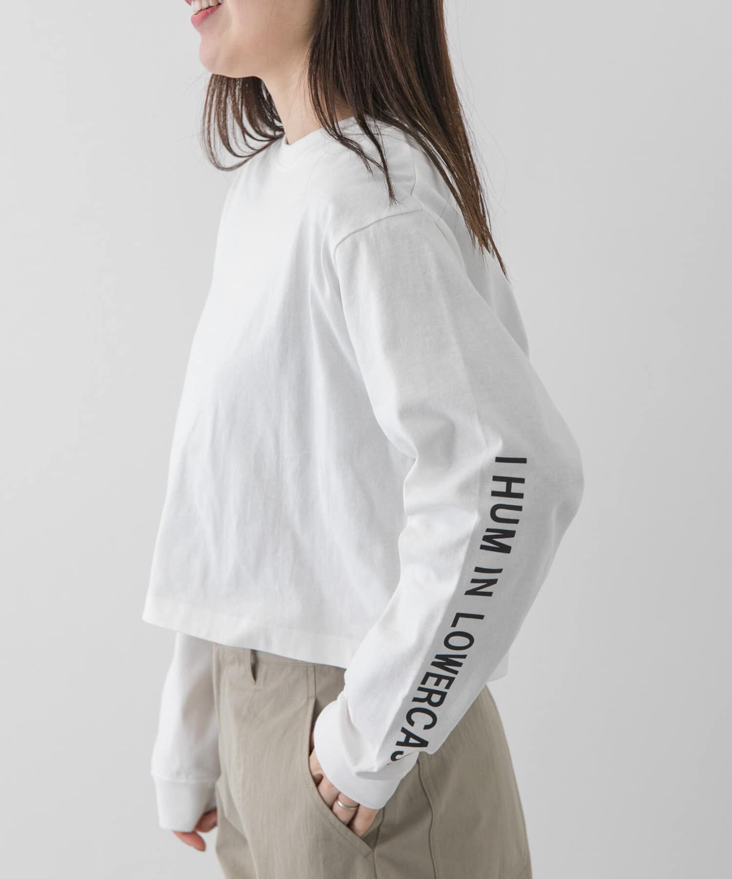 URBAN RESEARCH DOORS「FORK&SPOON　スリーブロゴクロップドTシャツ」|Tシャツ・カットソー|