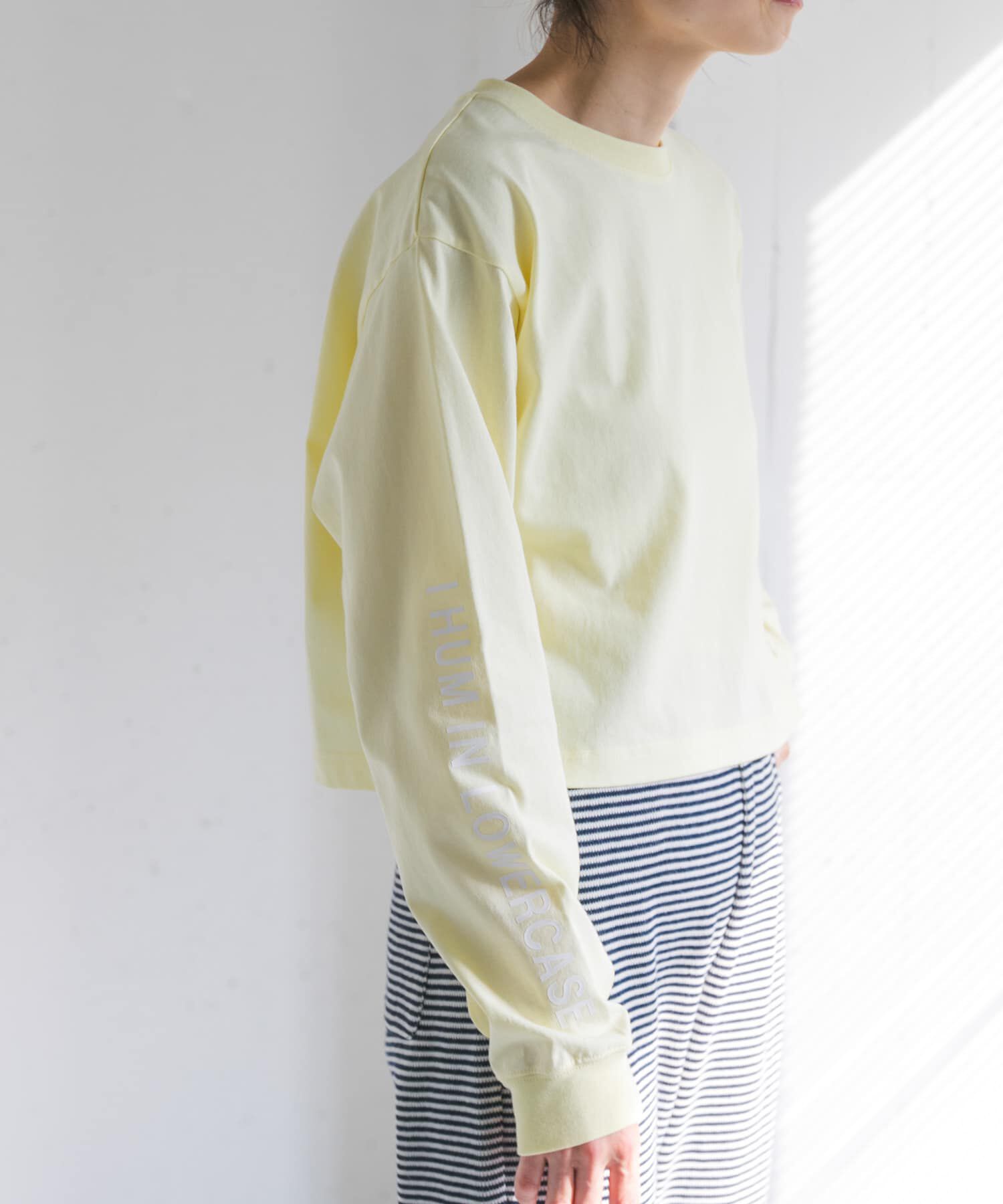 URBAN RESEARCH DOORS「FORK&SPOON　スリーブロゴクロップドTシャツ」|Tシャツ・カットソー|
