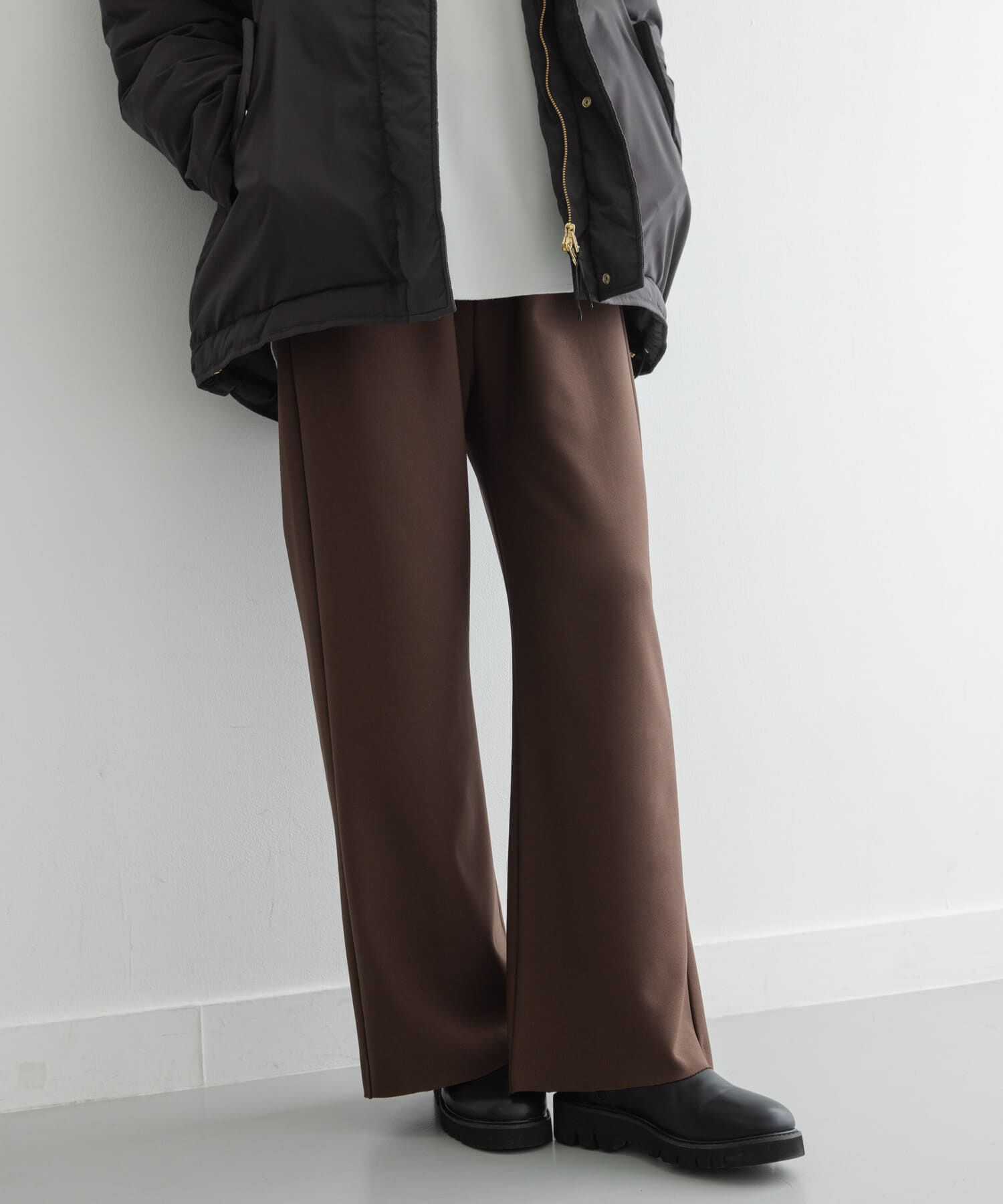 Sonny Label 「ストレッチジョーゼットジャージーパンツ」|その他|ブラウン