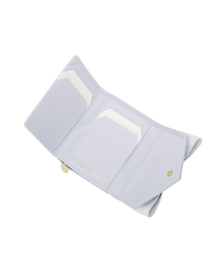 Maison de FLEUR「ギンガムチェックFリボンウォレット」|財布|