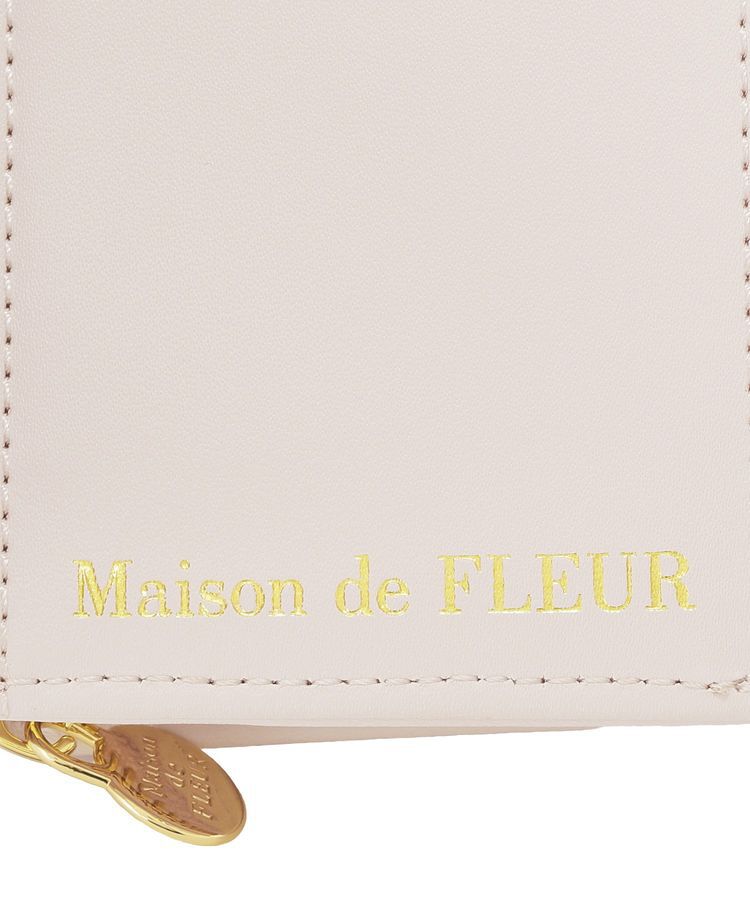 Maison de FLEUR「ギンガムチェックFリボンウォレット」|財布|