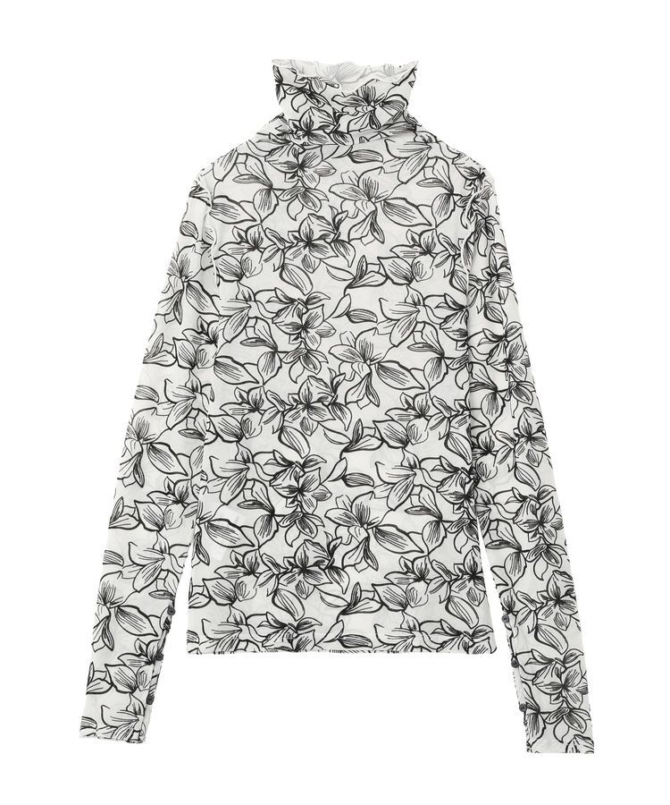 GARAGE OF GOOD CLOTHING「フラワーハイネックカットソー」|Tシャツ・カットソー|