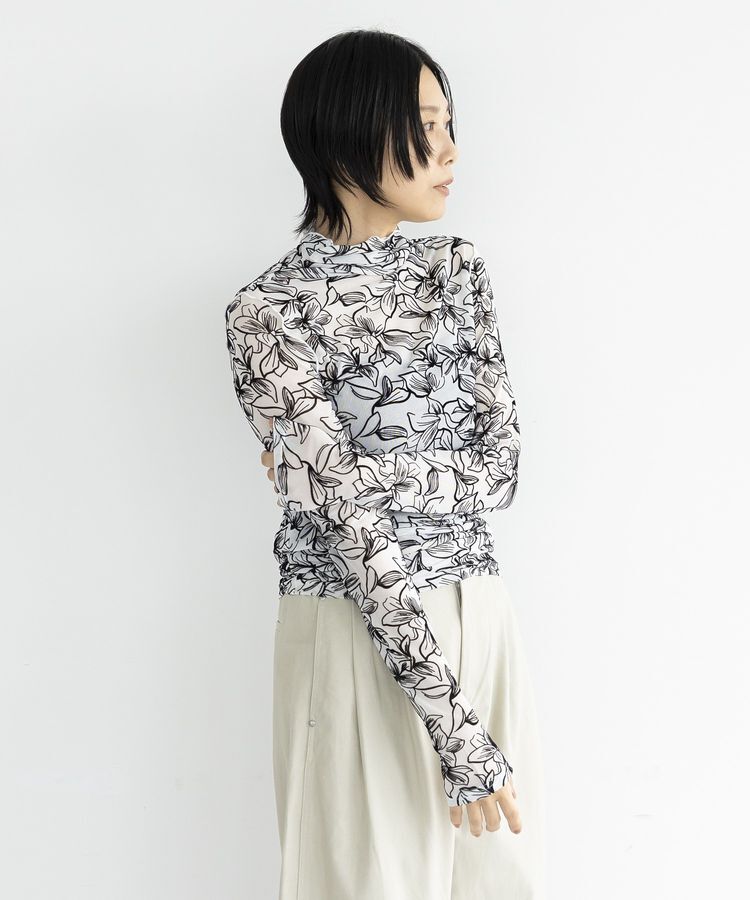 GARAGE OF GOOD CLOTHING「フラワーハイネックカットソー」|Tシャツ・カットソー|
