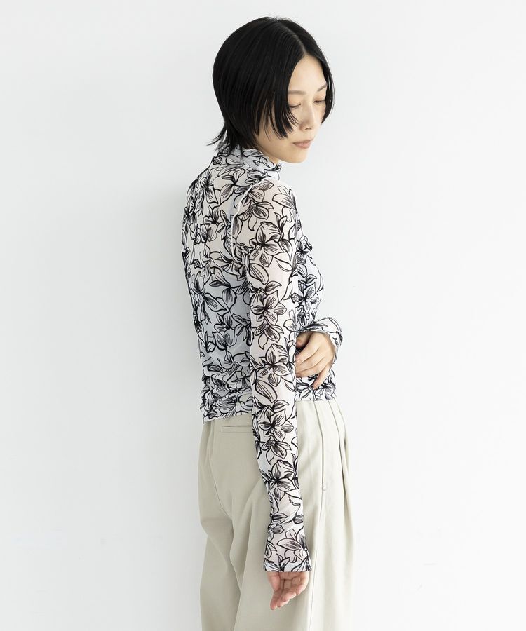 GARAGE OF GOOD CLOTHING「フラワーハイネックカットソー」|Tシャツ・カットソー|