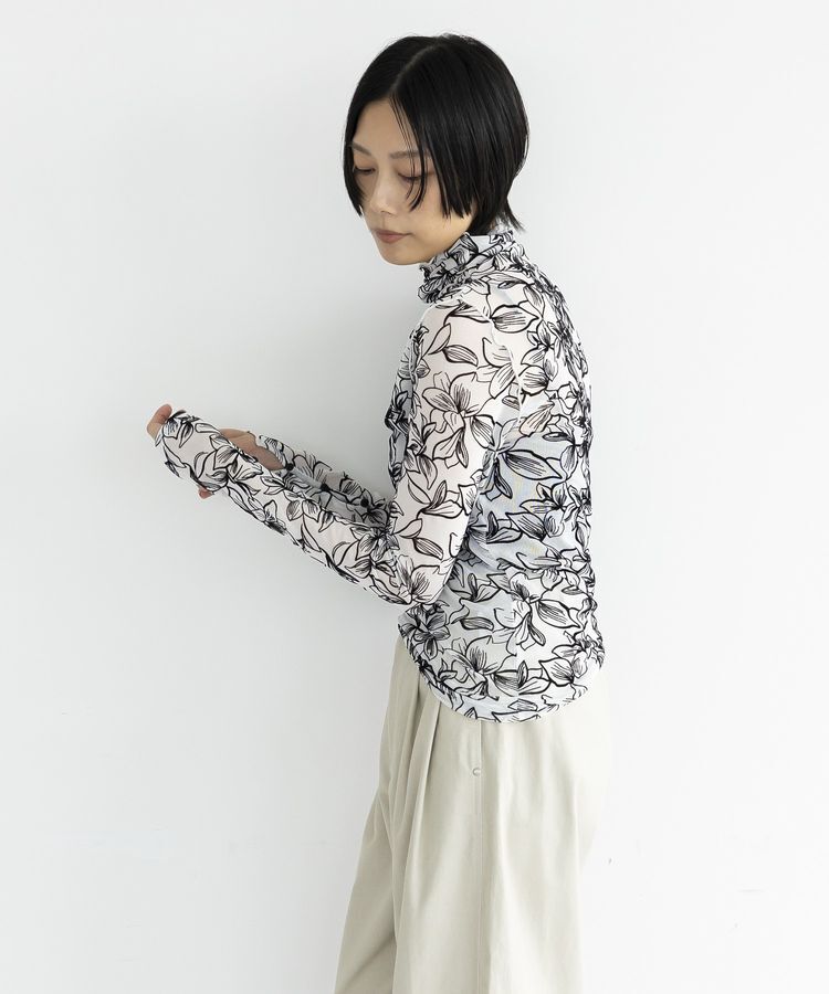 GARAGE OF GOOD CLOTHING「フラワーハイネックカットソー」|Tシャツ・カットソー|