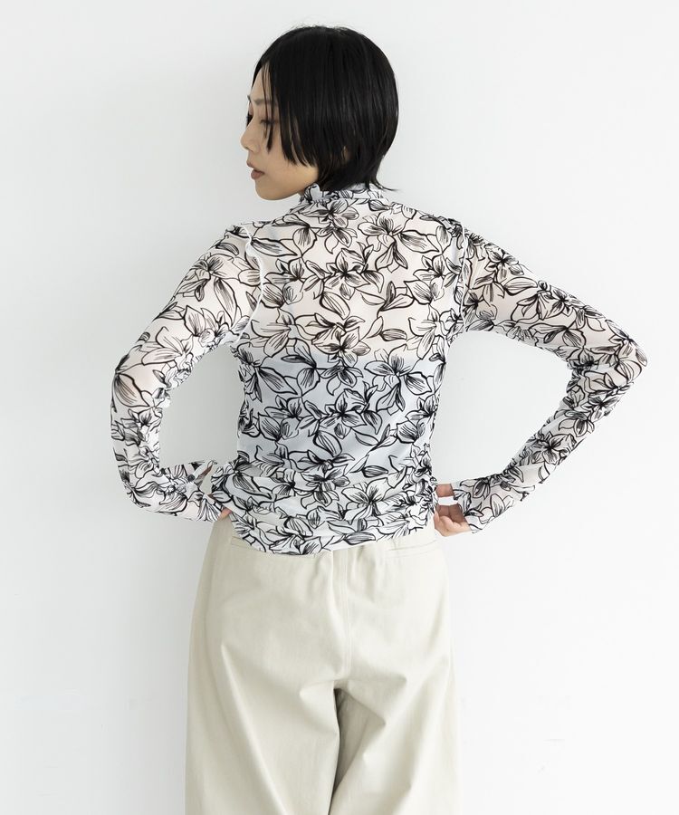 GARAGE OF GOOD CLOTHING「フラワーハイネックカットソー」|Tシャツ・カットソー|