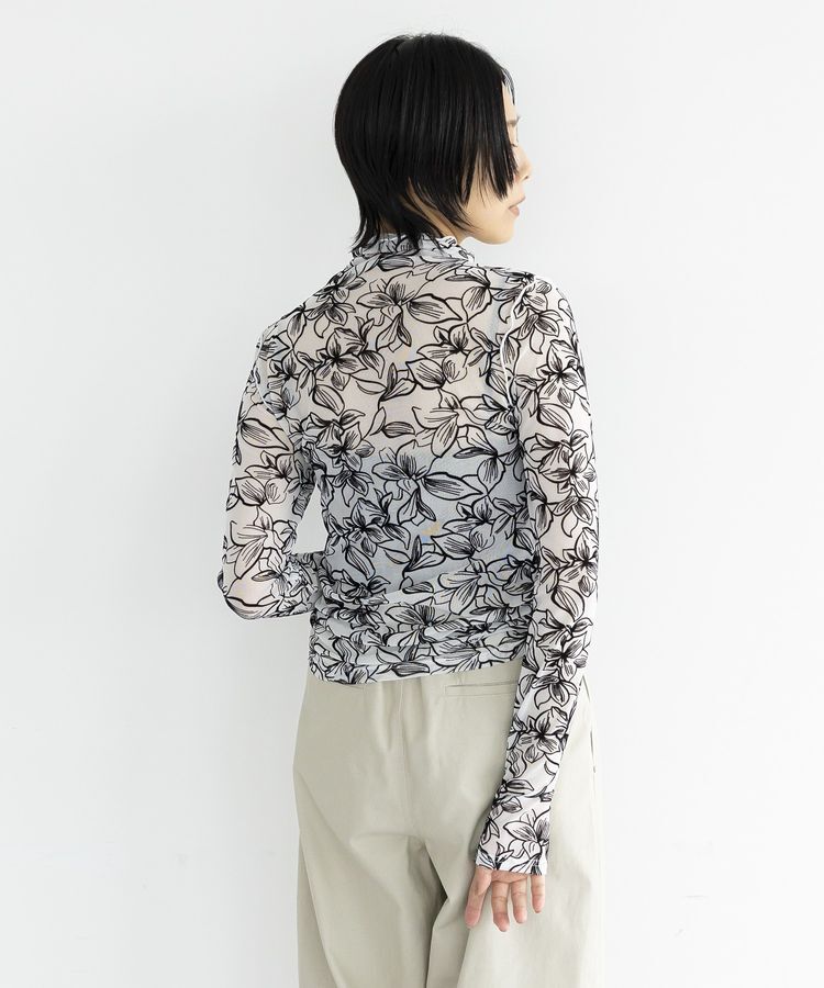 GARAGE OF GOOD CLOTHING「フラワーハイネックカットソー」|Tシャツ・カットソー|