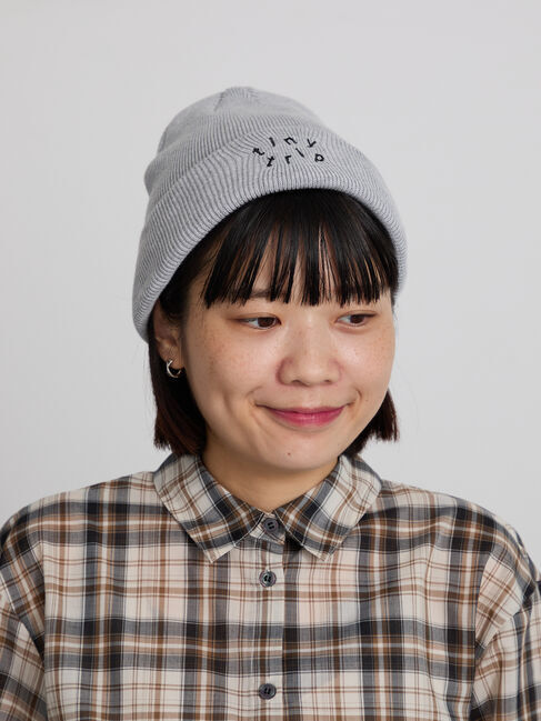 Samansa Mos2「ロゴ刺繍ニットワッチ」|その他|グレー