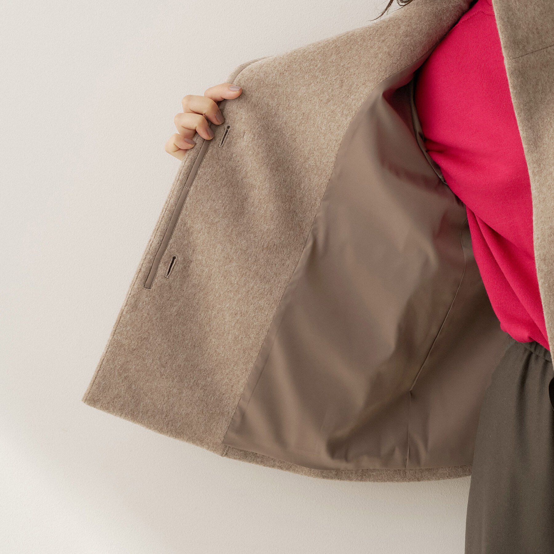 UNTITLED「【軽アウター/ウール100】ウールショートコート」|その他|