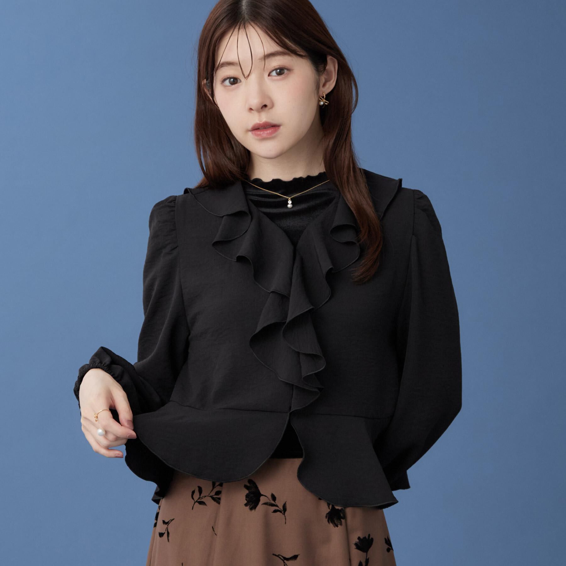 Couture broach「【インせず着映え】ラッフル ブラウス」|シャツ・ブラウス|