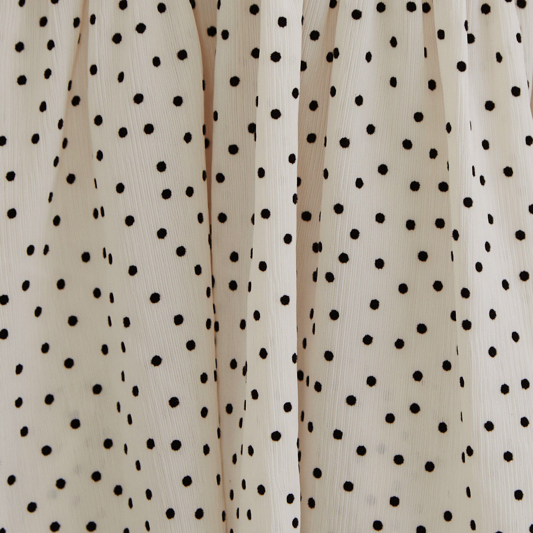 Couture broach「揚抑ドットフロッキーティアードスカート」|スカート|