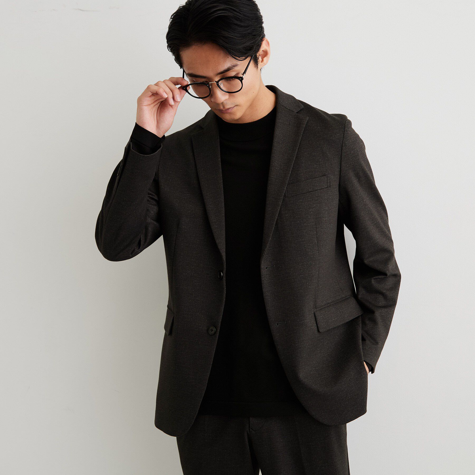 THE SHOP TK「【洗濯機OK／セットアップ可】TRジャージー ストレッチジャケット」|テーラードジャケット|
