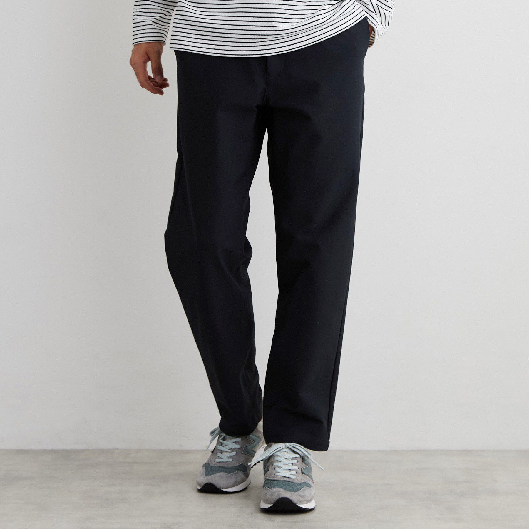 THE SHOP TK「【防シワ／ベルト要らず】 スマート ストレート イージーパンツ」|その他|ネイビー(094)