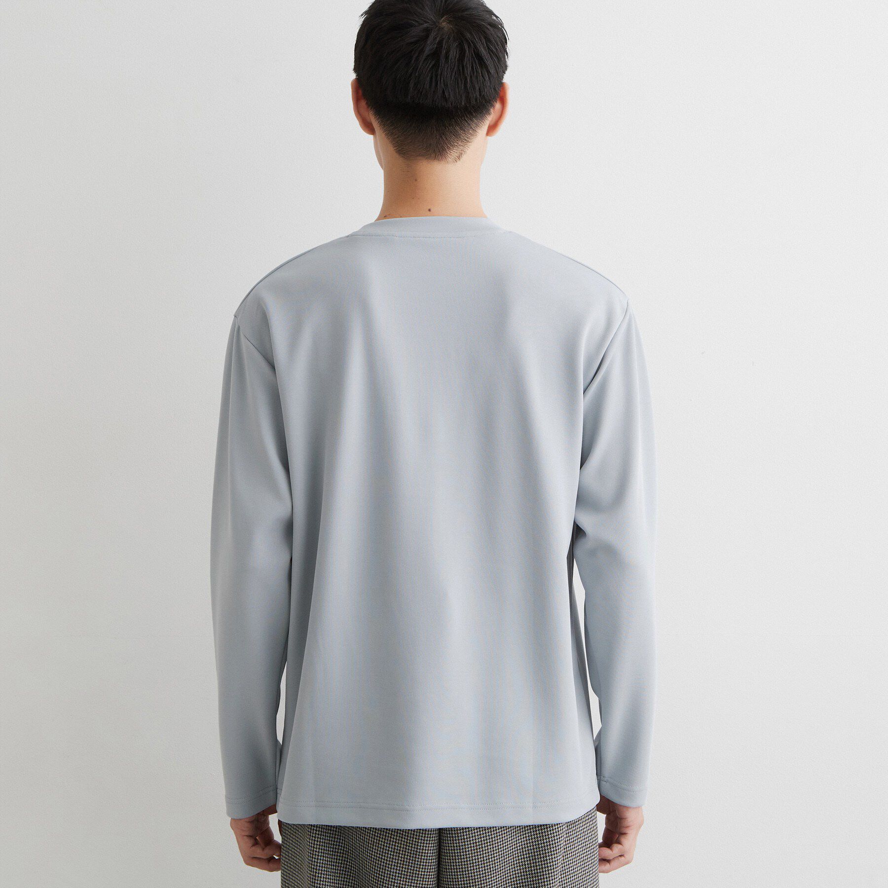 THE SHOP TK「【洗濯機OK】ポンチ長袖フォト長袖Tシャツ」|Tシャツ・カットソー|