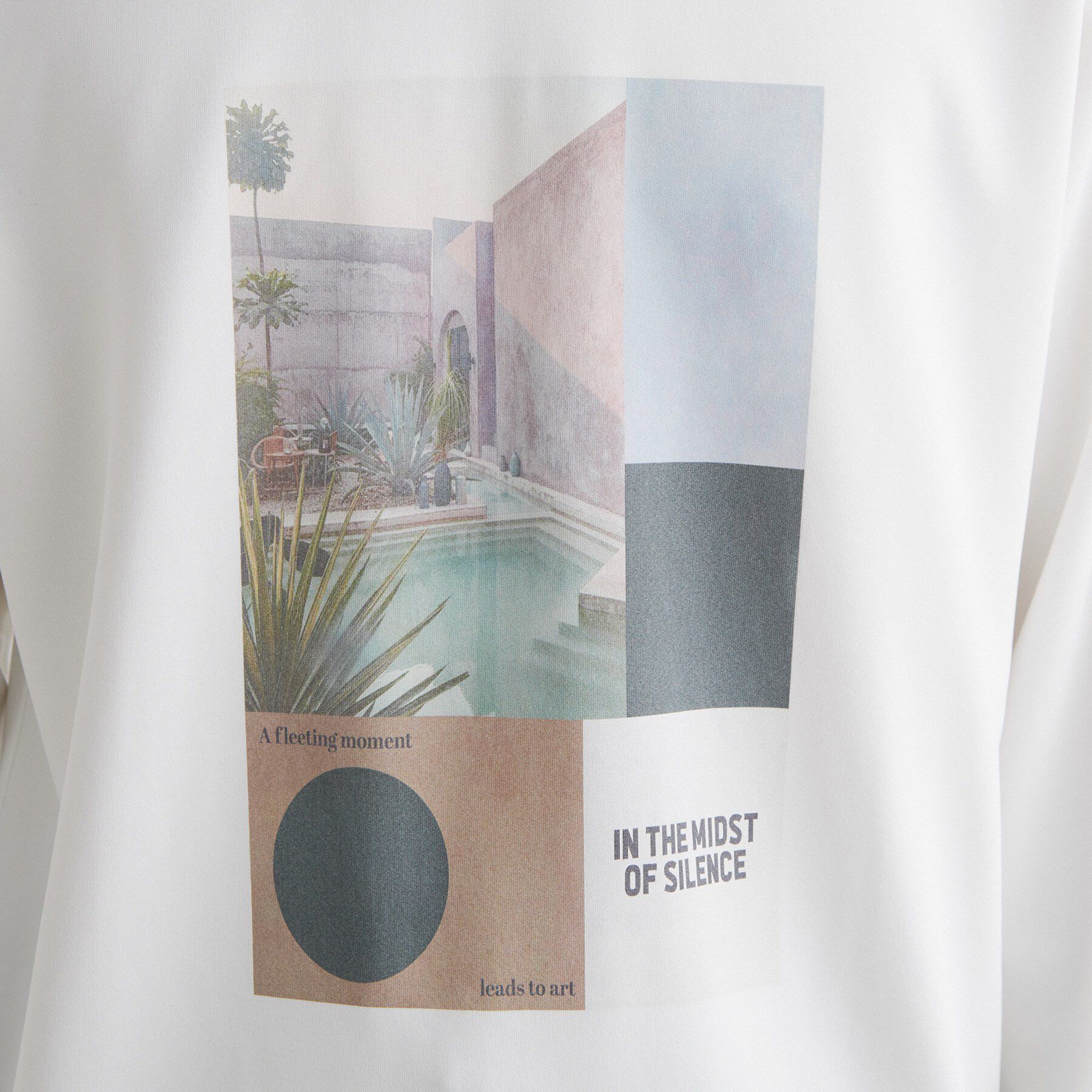 THE SHOP TK「【洗濯機OK】ポンチ長袖フォト長袖Tシャツ」|Tシャツ・カットソー|