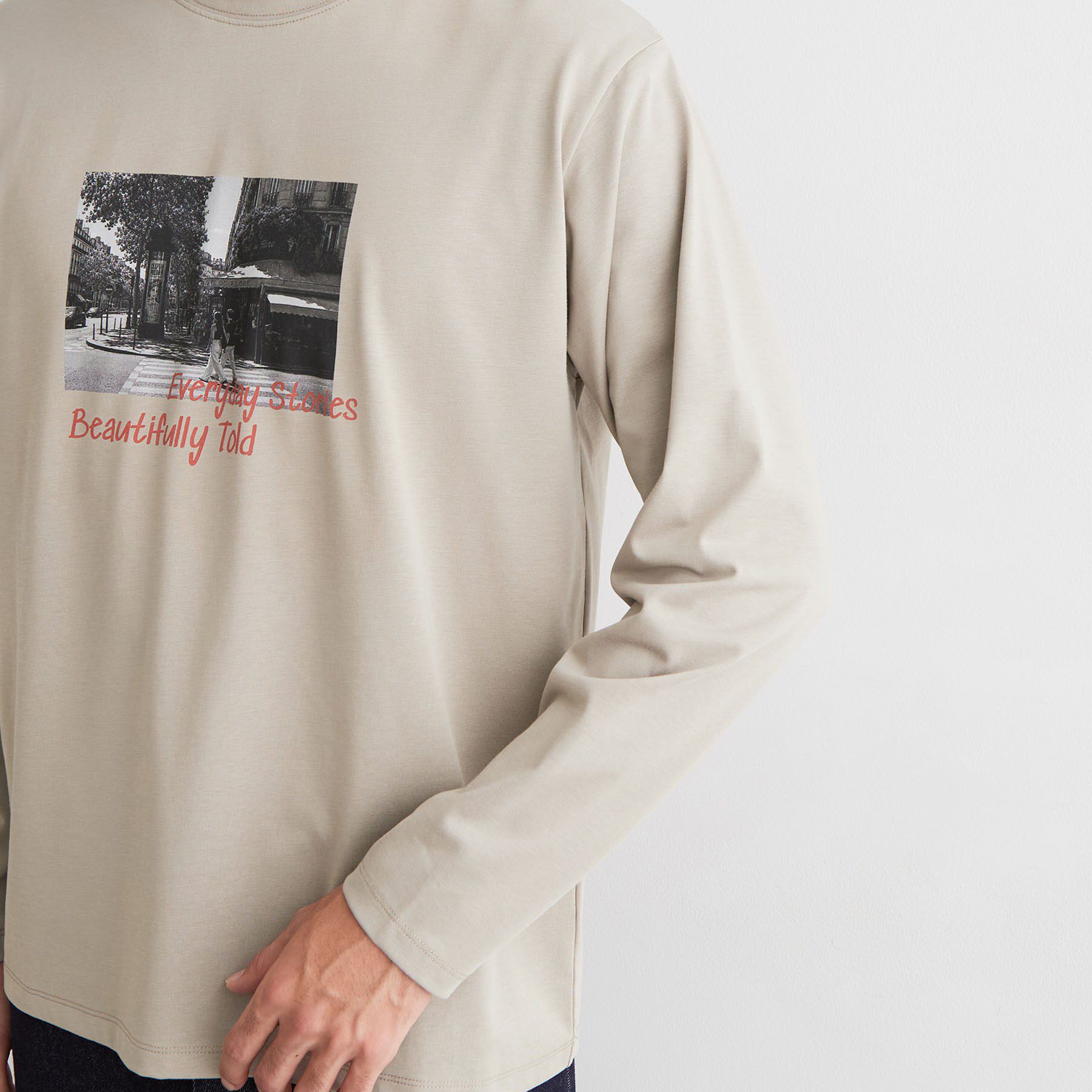 THE SHOP TK「フォトシプリント 長袖Tシャツ」|Tシャツ・カットソー|