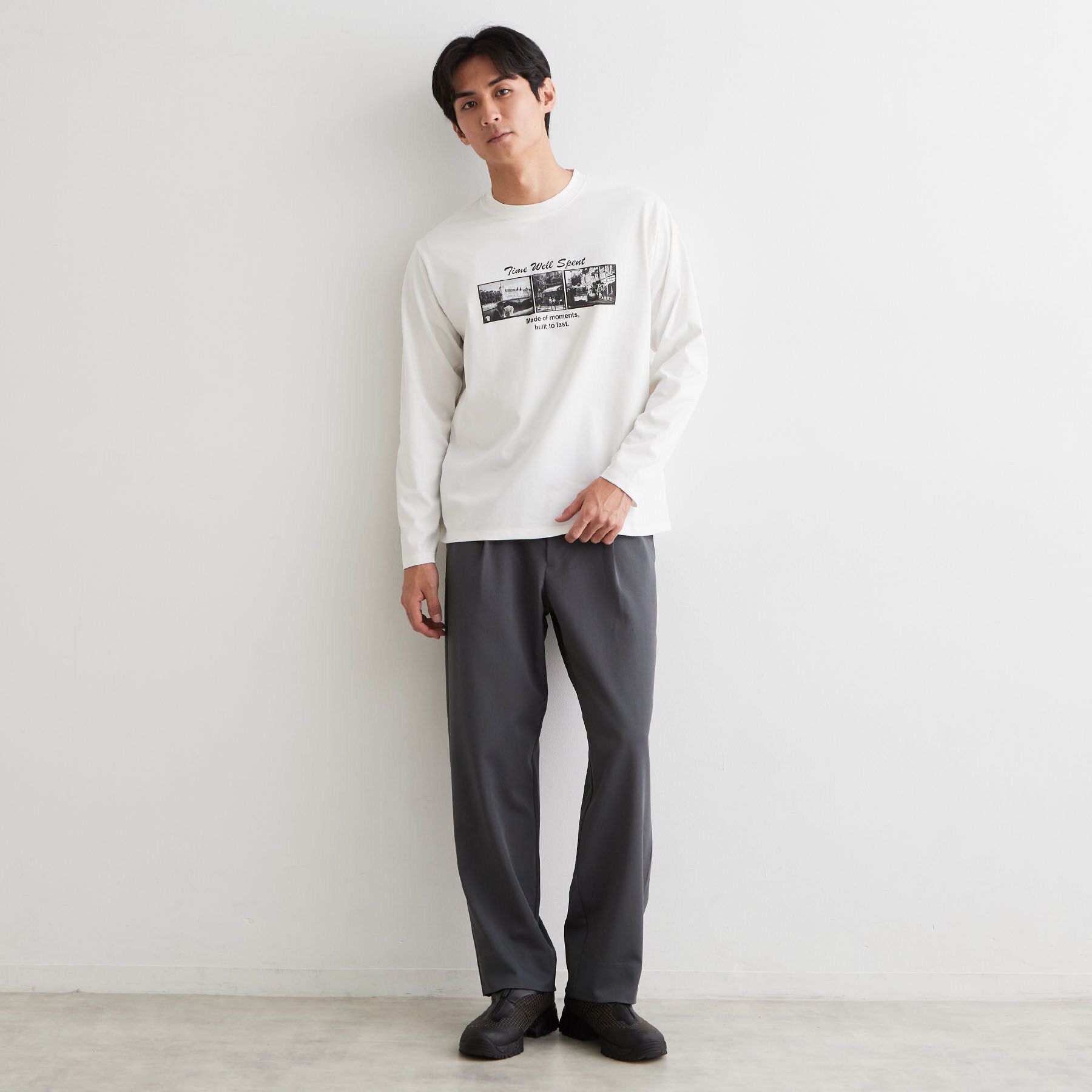 THE SHOP TK「フォトシプリント 長袖Tシャツ」|Tシャツ・カットソー|