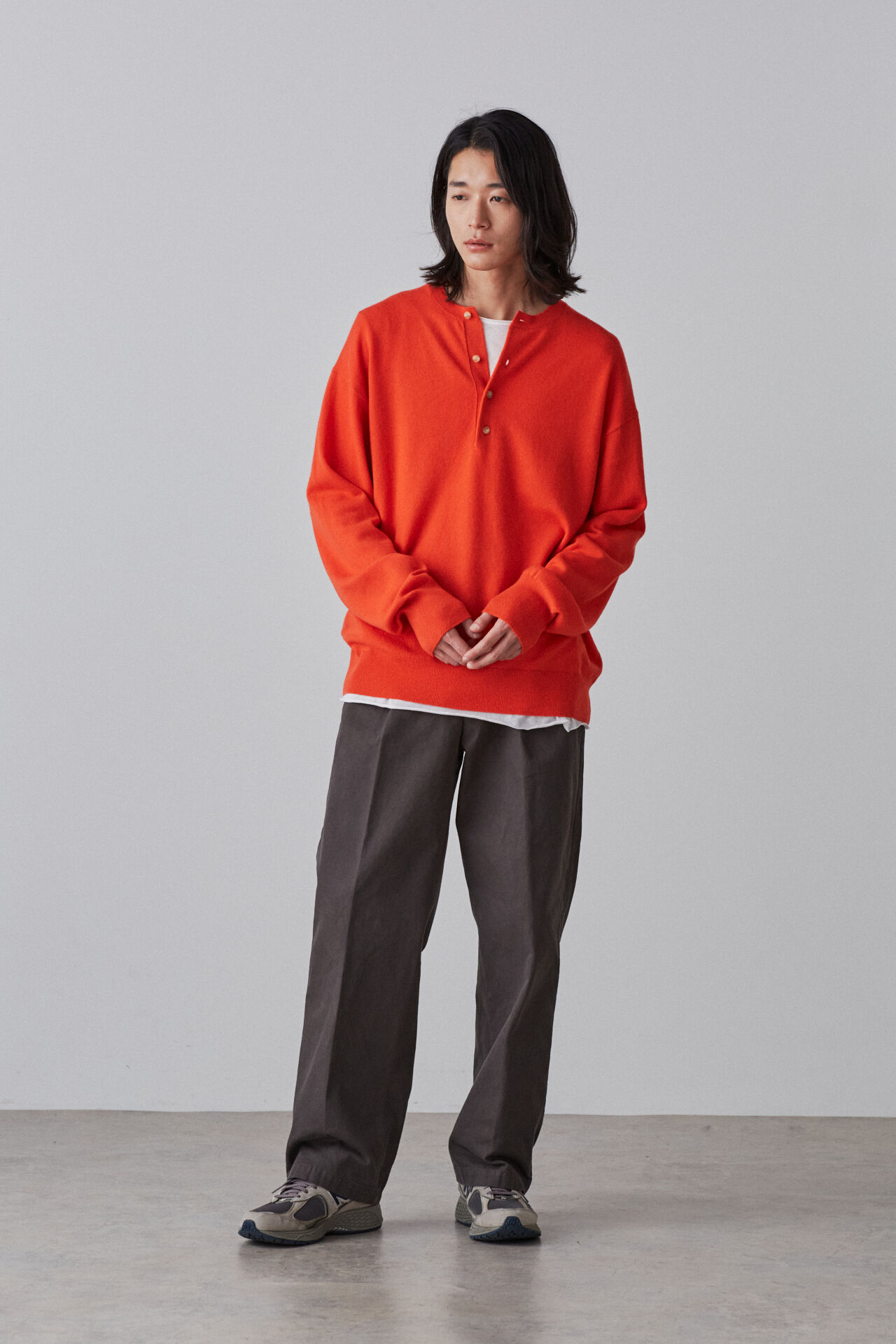 YLEVE 「YLEVE / CASHMERE KN  HENRY NECK P/O」|ニット・セーター|