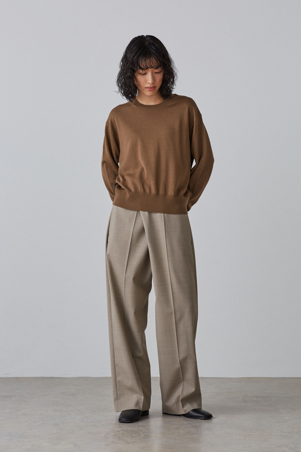 YLEVE 「YLEVE / SUPERFINE 120&rsquo;S BIELLA YARN KN P/O」|ニット・セーター|