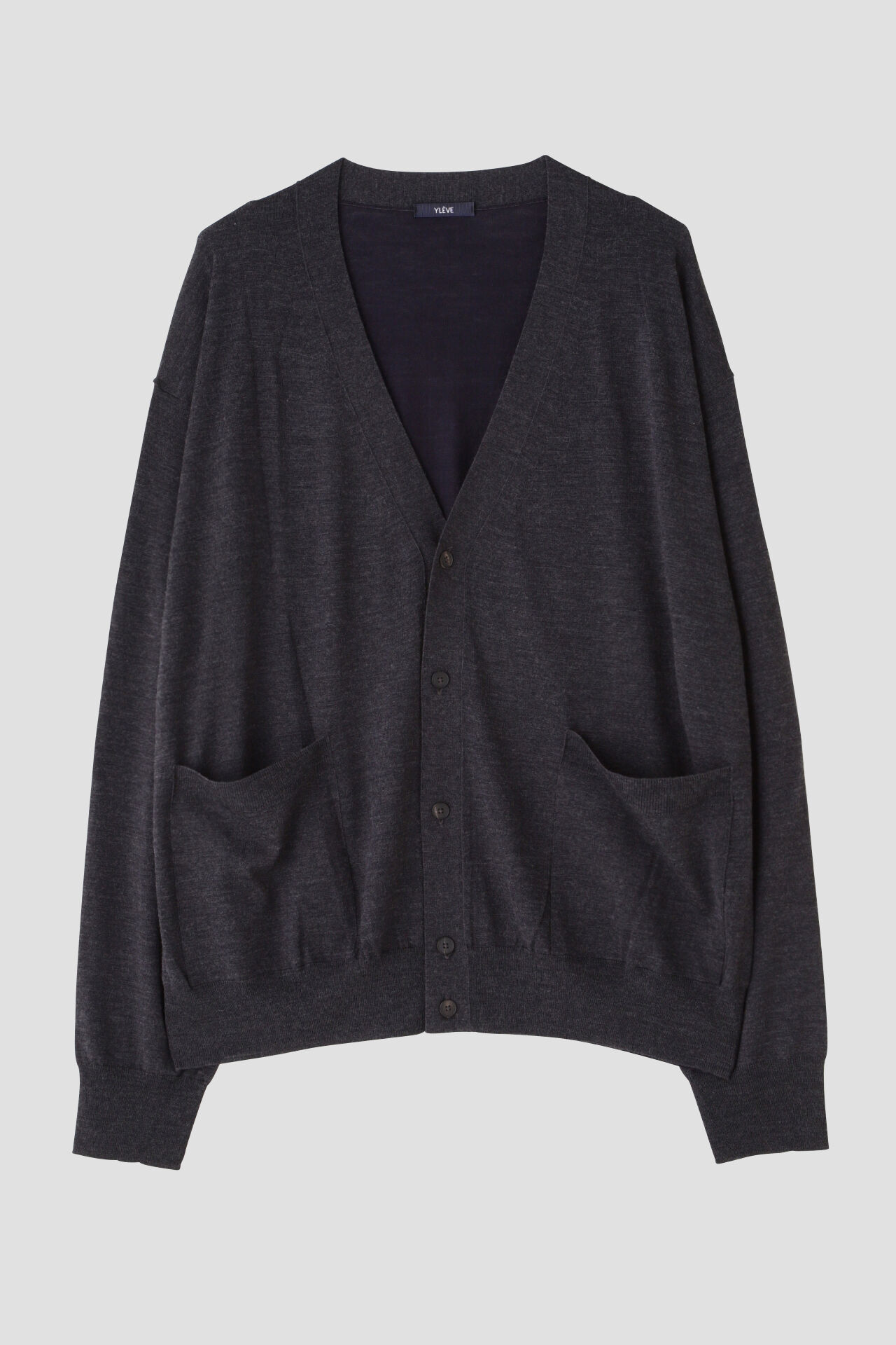 YLEVE 「YLEVE / SUPERFINE 120&rsquo;S BIELLA YARN KN CD」|ニット・セーター|グレー