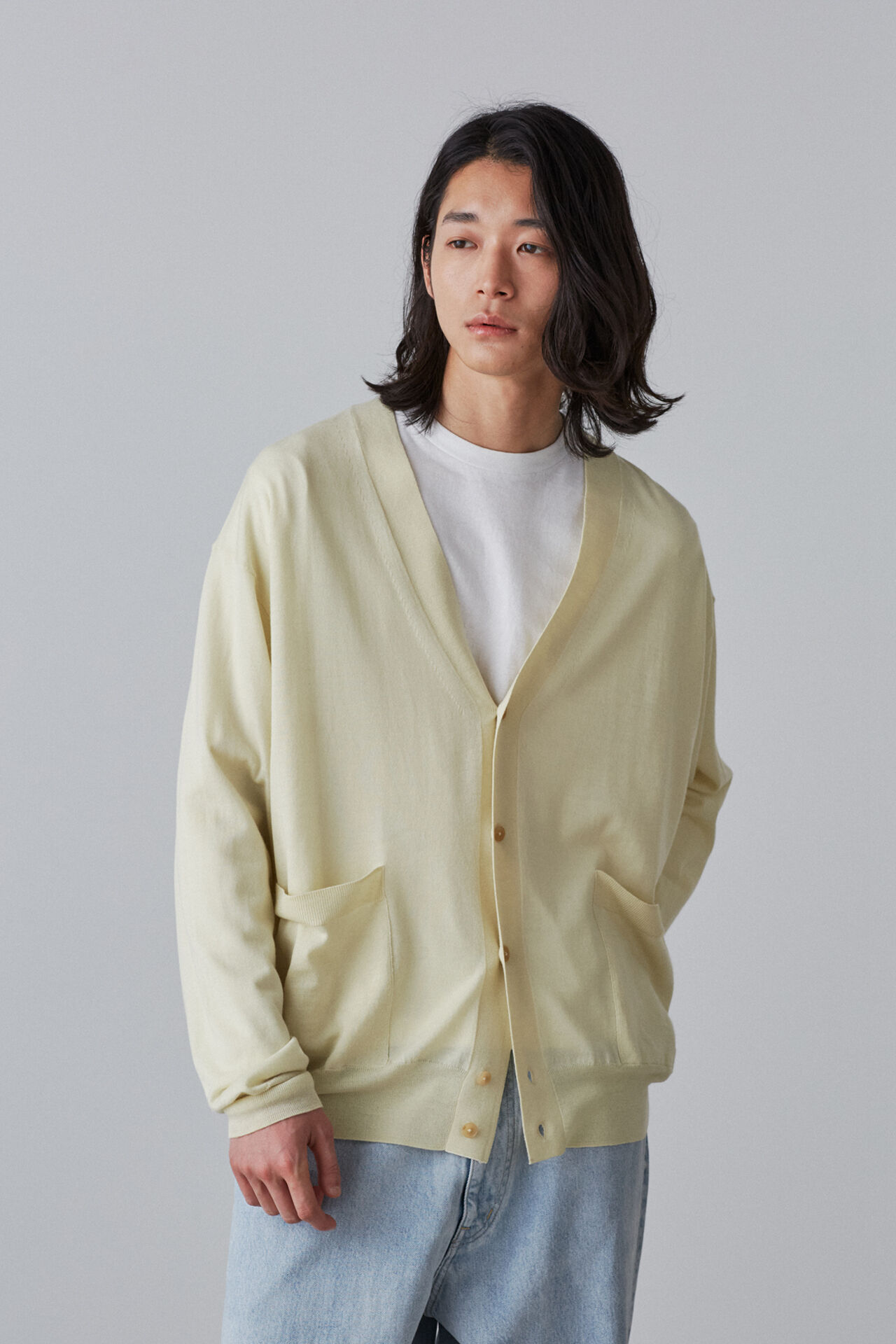 YLEVE 「YLEVE / SUPERFINE 120&rsquo;S BIELLA YARN KN CD」|ニット・セーター|ベージュ
