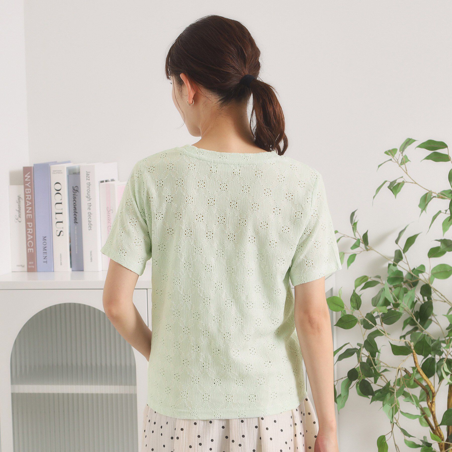 ITS&rsquo;DEMO「レースジャカードTシャツ」|Tシャツ・カットソー|