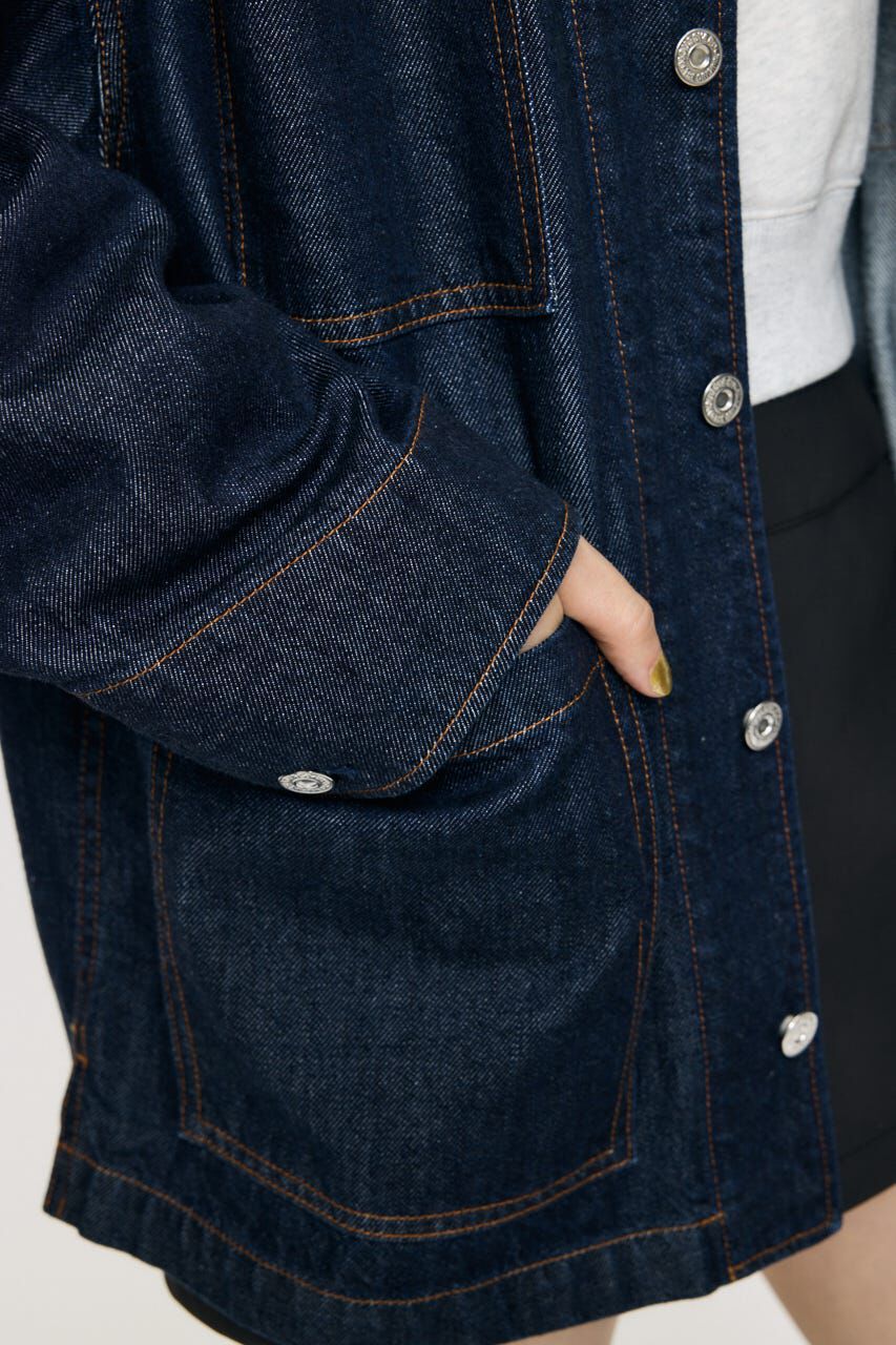MOUSSY「TENCEL(TM) DENIM カバーオール」|デニムジャケット|