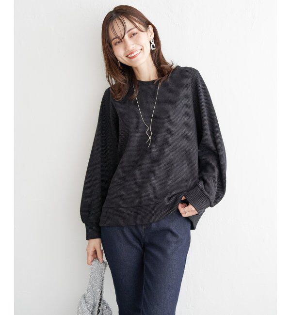 ikka「ラメワッフルプルオーバー」|その他|