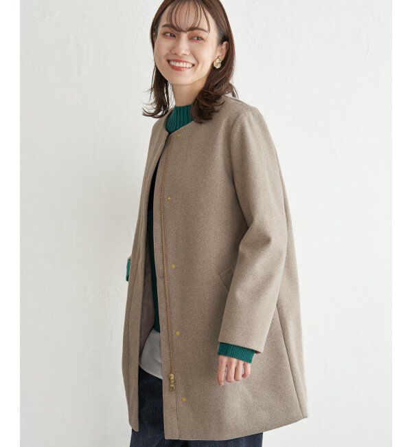 IKKA LOUNGE「ウールライクストレッチフードコート」|その他|
