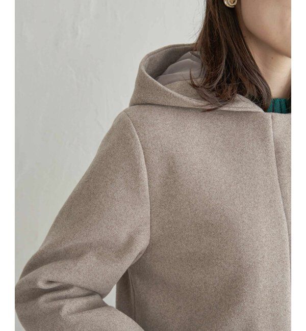 IKKA LOUNGE「ウールライクストレッチフードコート」|その他|
