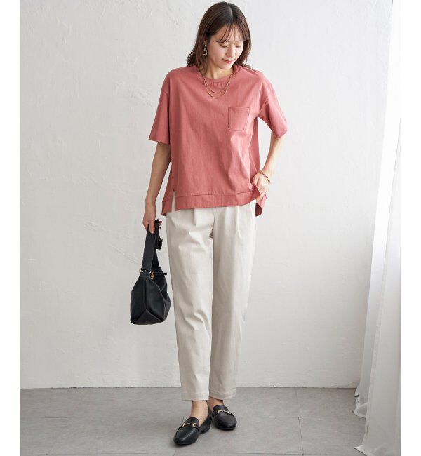 ikka「冷感コットン半袖ポケットTシャツ」|Tシャツ・カットソー|