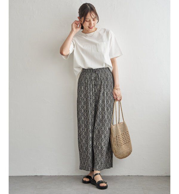 ikka「冷感コットン半袖ポケットTシャツ」|Tシャツ・カットソー|