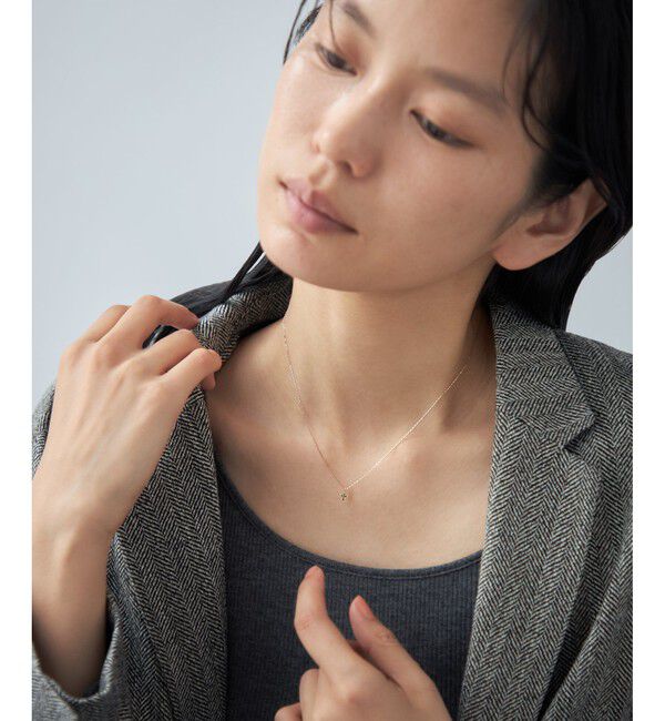 Jouete「[レイヤー] K10YG ネックレス ダイヤモンド」|ネックレス|