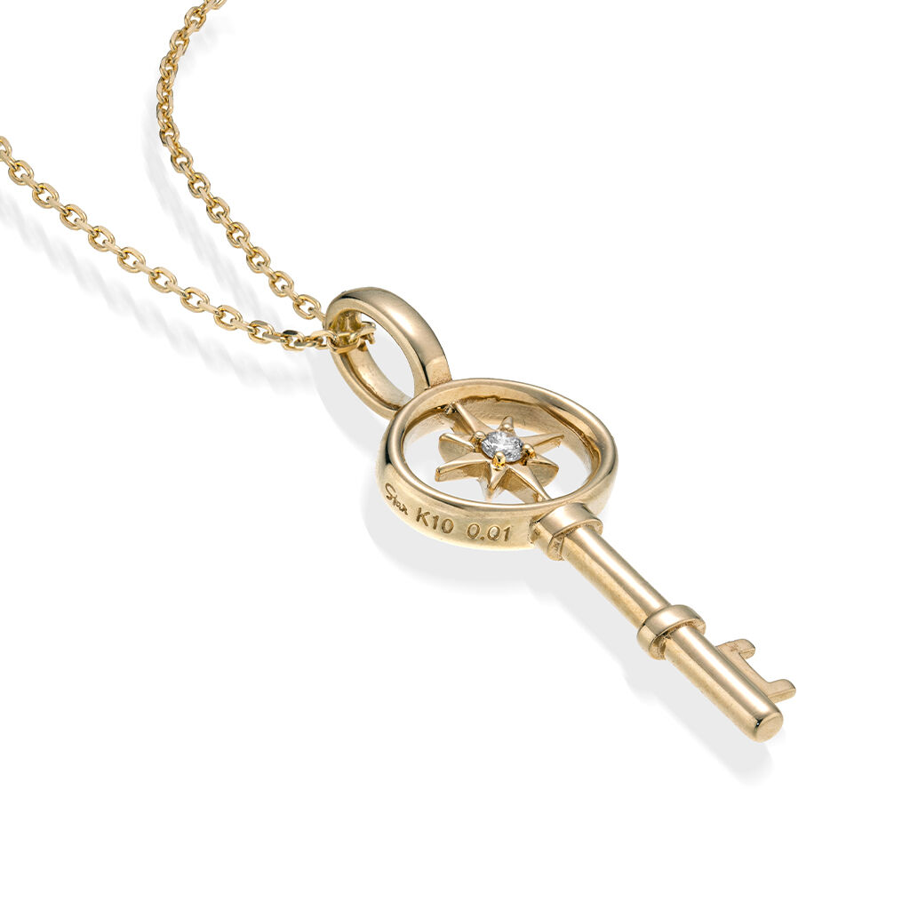 STAR JEWELRY「DIAMOND KEY CHARM」|ネックレス|