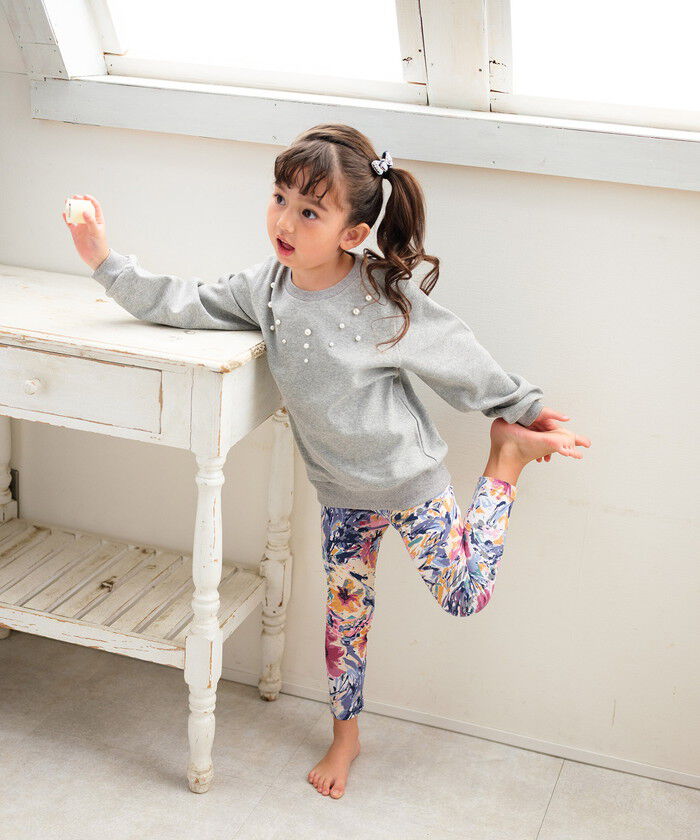 BACKYARD FAMILY「Rora 子供服 レギンス 通販 アザレア スパッツ パンツ ズボン 花柄 女の子 女子 子供」|レギンス・スパッツ|