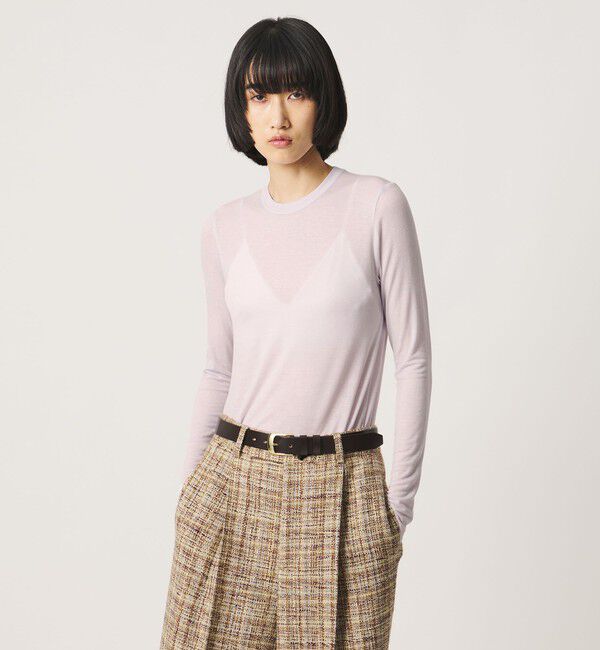 AEWEN MATOPH「＜AEWEN MATOPH＞シアー クルーネック カットソー」|Tシャツ・カットソー|