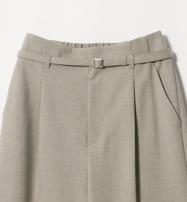 UNITED ARROWS green label relaxing「［size SHORT/TALLあり］ライト ダブルクロス ワイド パンツ」|スラックス|