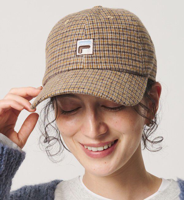 BEAUTY&YOUTH UNITED ARROWS「【別注】＜FILA＞フランネルチェック キャップ」|キャップ・キャスケット|MD.BROWN
