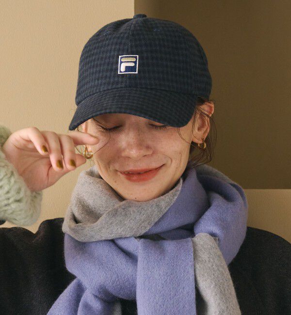 BEAUTY&YOUTH UNITED ARROWS「【別注】＜FILA＞フランネルチェック キャップ」|キャップ・キャスケット|NAVY