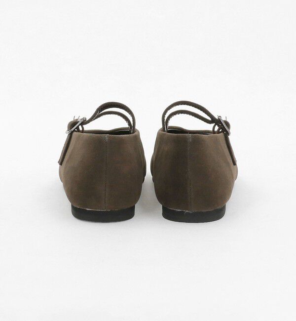 BEAUTY&YOUTH UNITED ARROWS「スエードライク Wベルト フラットシューズ」|ローファー|
