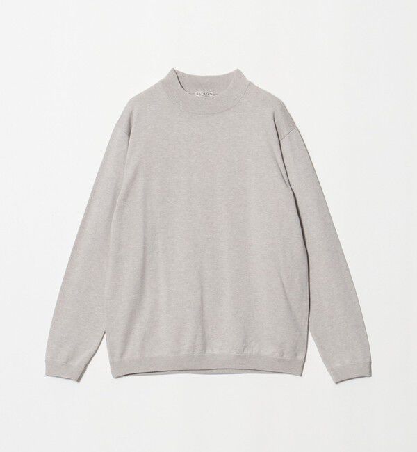 BEAUTY&YOUTH UNITED ARROWS「コットン カシミヤ ジャケットネック ニット ウォッシャブル」|ニット・セーター|LT.GRAY