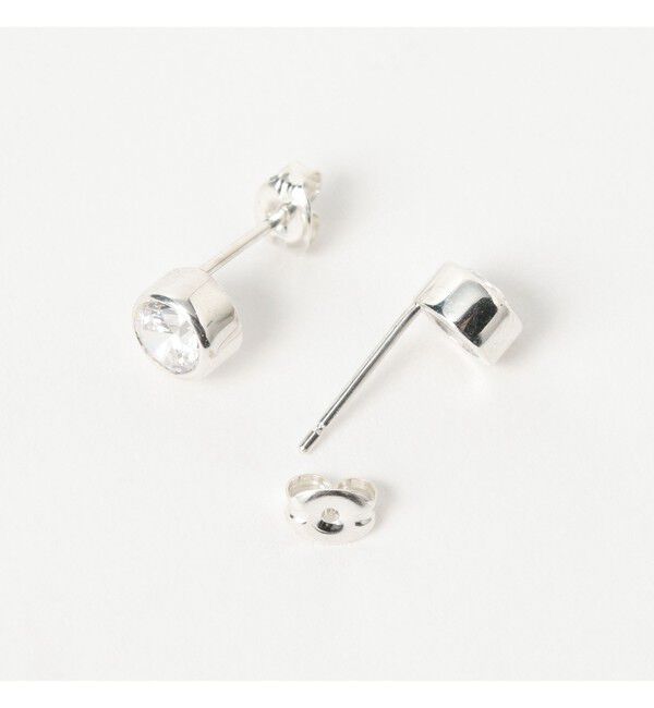 Ray BEAMS 「キュービックジルコニア ビッグ フクリン ピアス」|その他|