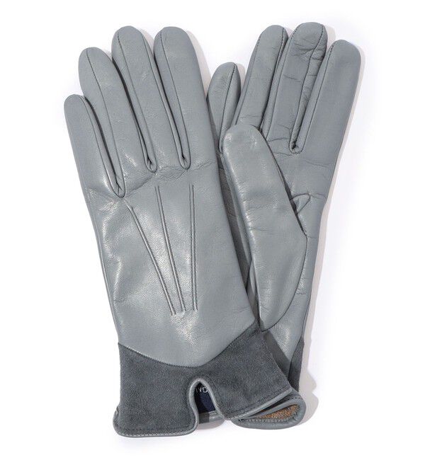 TOMORROWLAND GOODS「GALA GLOVES スエードコンビグローブ 」|手袋|15 グレー