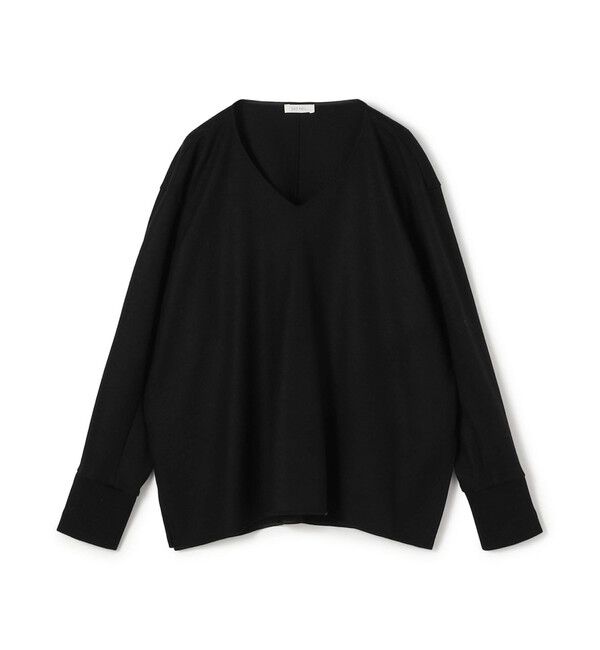 DES PRES「ニットコンビネーション Vネックプルオーバー」|Tシャツ・カットソー|19 ブラック