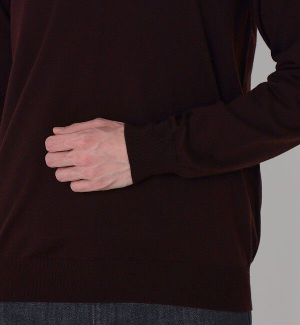 TOMORROWLAND MENS「TOMORROWLAND tricot スーパーファインメリノウール Vネックニット S-WOOL」|ニット・セーター|