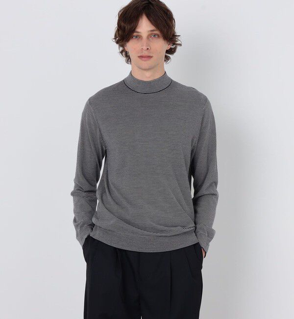 TOMORROWLAND MENS「TOMORROWLAND tricot スーパーファインメリノウール モックネックニット S-WOOL」|ニット・セーター|
