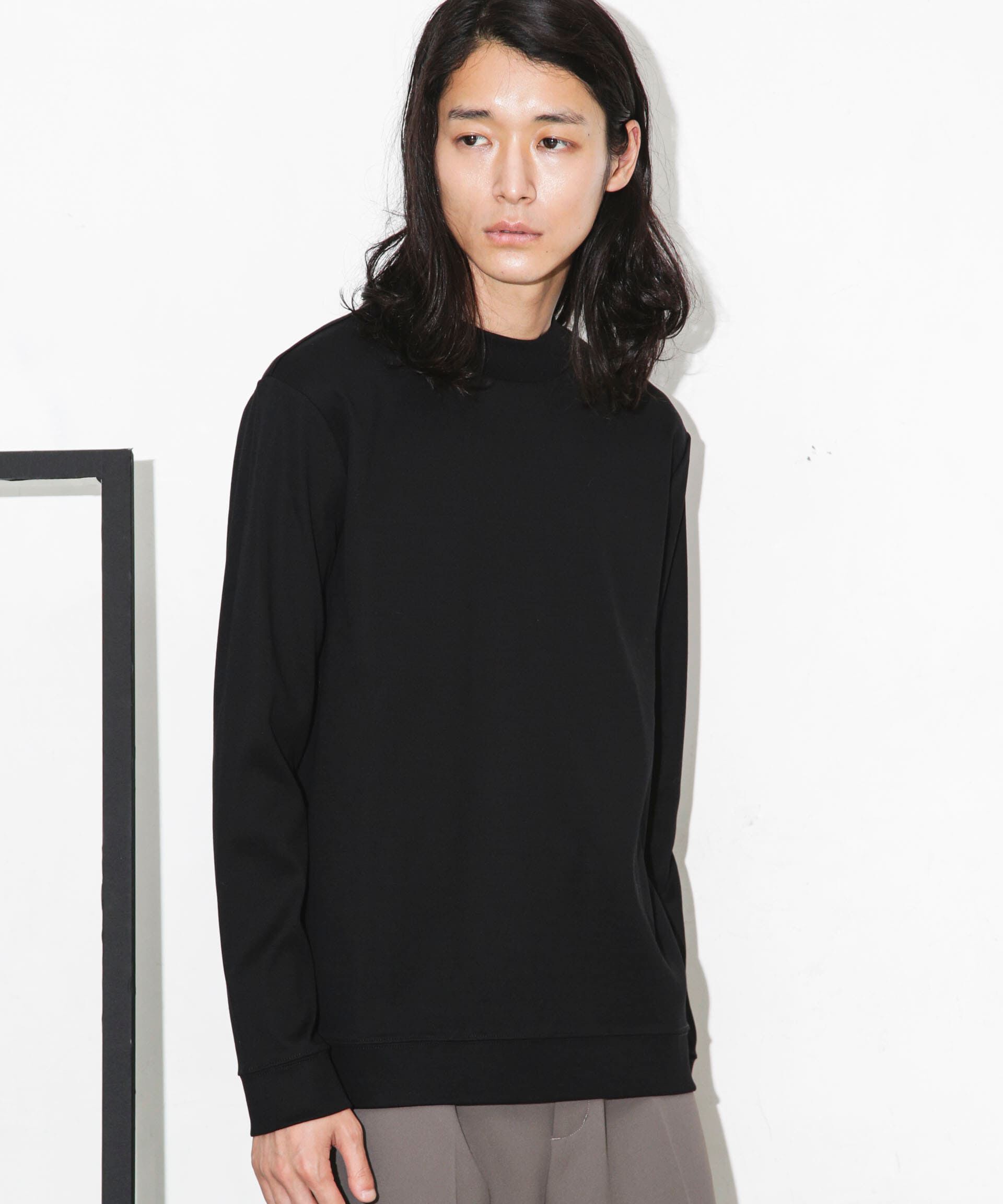 NANO universe「「FORMAL JERSEY」モックネックカットソー長袖」|Tシャツ・カットソー|